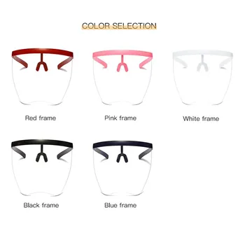 2020 Módne slnečné Okuliare Ženy Muži Dizajn Značky Transparentné Okuliare Unisex Veľký Rám Štít Clonu Mužov Vetru Okuliare UV400