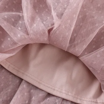 2020 Módne Ženy Ružová Sundresses Obloženie 2 Kusy Vestidos Verano Sexy Dlhý Rukáv Maxi kórejský tvaru Vysoký Pás Kleider Damen