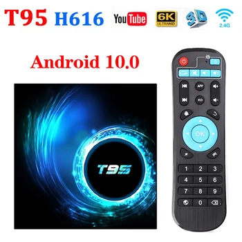 2020 Najlepšie T95 Max TV Box Android 10.0 4G 64 G Podporu 6K 3D YouTube, Google Voice Asistent T95 H96 H616 MXQ Pro Set-Top-Box