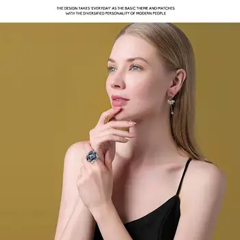 2020 najpredávanejšie Klasické Ruže Kvet Tvar Smalt Prstene pre Ženy, Ženské Módne Strieborná Farba Šperky Darček Veľkoobchod Krúžok