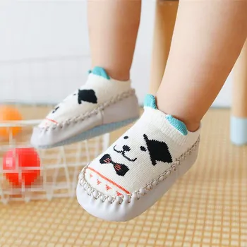 2020 Nové Baby Ponožky S Gumovou Podrážkou Dieťa Novorodenca Dievčatá Chlapci Deti Poschodí Ponožky Topánky Anti Slip Mäkké Jediným Ponožka