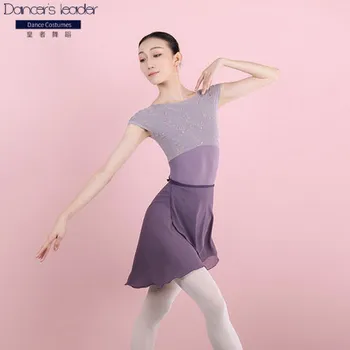 2020 nové Baletné Šaty, kostým, vyšívané farby zodpovedajúce U-tvarované späť kus tanečné oblečenie umenie test dospelé telo praxi oblečenie