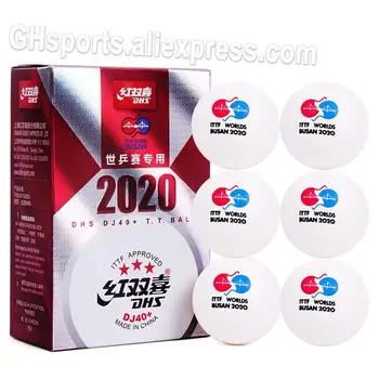 2020 Nové DHS DJ40+ 3-Hviezdičkový Stolný Tenis Loptu pre TOKIO Olympijské Hry ITTF BUSAN World Tour Plastu ABS DHS 3-Hviezdičkový Ping Pong Gule