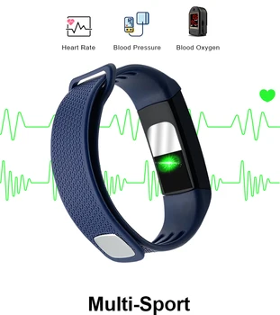 2020 Nové Inteligentné Kapela B6W Telesnej Teploty Fitness Sledovanie Krvného Tlaku Bluetooth Smartwatch Náramok Hodiniek Pre Andriod IOS