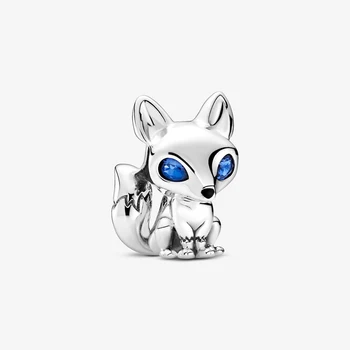 2020 nové Jeseň Príchodu Roztomilé Modré Oči Fox Charms Korálky Fit Pôvodné Pandora Prívesky Náramok Šperky Darček
