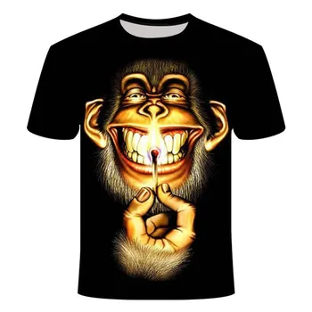 2020 nové krátke rukávy top pánske orangutan vzor 3D T-shirt krátkym rukávom pánske letné top módne zviera tlače 3DT tričko top