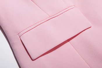 2020 nové letné bežné kvalitné dámske office šortky vyhovovali dvoch-dielny oblek Štýlový dlhý rukáv slim dámske sako