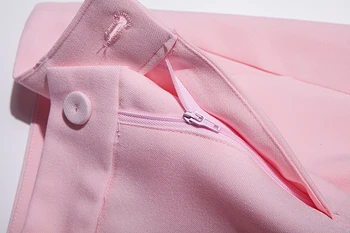 2020 nové letné bežné kvalitné dámske office šortky vyhovovali dvoch-dielny oblek Štýlový dlhý rukáv slim dámske sako