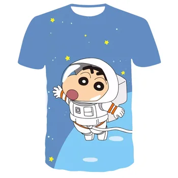 2020 nové letné T-shirt detské oblečenie anime crayon Shinchan módy-krátke rukávy bežné chlapec-dievča priedušná malá veľkosť T-