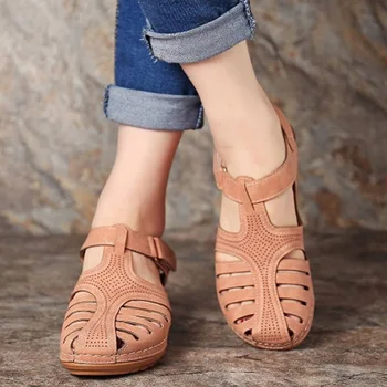 2020 nové Letné ženy Sandále Šitie Pracky pohodlné Bežné Duté z klin platformu sandále dámske Topánky Plus veľkosť sandále