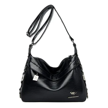 2020 Nové Luxusné Kabelky Ženy Tašky Dizajnér Kožené Farbou Crossbody Bag Vak Hlavný Ramenný Popruh Žena Program Messenger Tašky