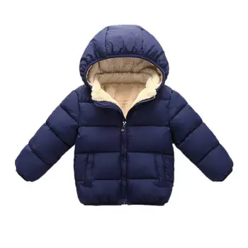 2020 Nové Luxusné Ovčej Vlny Zimné Baby Chlapci, Dievčatá Zimný Kabát Hrubé Čalúnená Bunda Deti Teplý Kabát S Kapucňou Vrchné Oblečenie