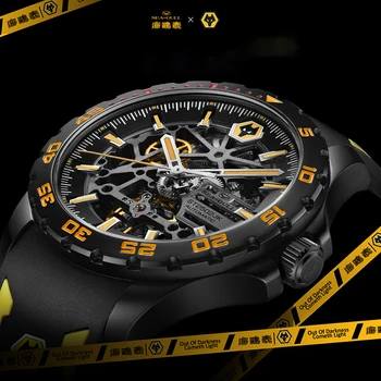 2020 Nové Seagull pánske hodinky cezhraničnej spoločné športové obojstranné duté mechanické hodinky Vlci 815.92.1877 HK