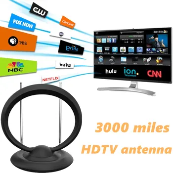 2020 nové vnútorné antény na Prijímač digitálneho televízneho vysielania 3000 Míľ HDTV Anténa so Zosilňovačom Surfovať Fox 4k DVB-T2 isdb-t satelitný prístroj