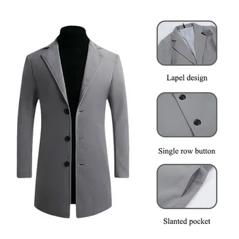 2020 Nové Zimné Bundy Windbreaker Kabát Muži Jeseň v Zime Teplé Outwear Značky Slim Mens Coats Bežné Bundy Mužský Kabát 5XL