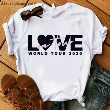 2020 Nové Žien T-shirts Harajuku Harry Styles Tlačených Topy Tee Lete Žena tričko Krátky Rukáv T shirt Pre Ženy Oblečenie