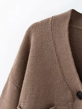 2020 nové žien v krku breasted vrecku krátke sveter lady základné pletené bežné slim high street svetre elegantný sveter topy CT509