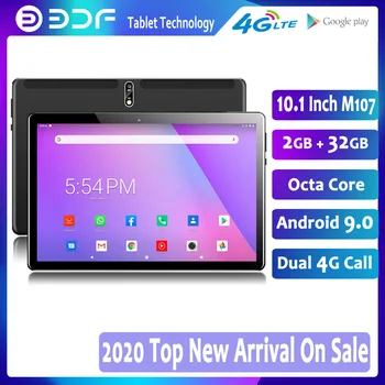 2020 Nový Android 9.0 10.1 palcový Tabliet 32GB ROM Octa-Core 4G LTE Dual SIM Telefón Hovor IPS Tablet PC, WiFi, GPS, Google Play 10 9 kartu