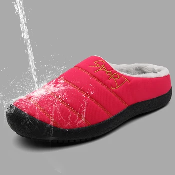 2020 Nový Domov Papuče Zimné Muž Dom Bavlna Topánky Fleece Teplé protišmykových Muž Plyšové Sandále Plus Veľkosť Vysokej Kvality Veľkoobchod