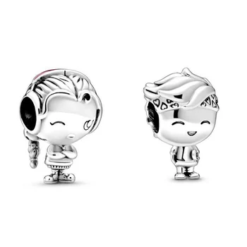 2020 Nový, Originálny 925 Sterling Silver Korálky Chlapec Dievča Teenager Kúzlo Fit Pandora Náramok Náramok DIY Ženy Šperky
