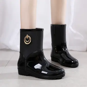 2020 nový príchod kórejská verzia prší, topánky dámy dážď nepremokavé topánky ženy PVC pohodlné dievčatá členková obuv