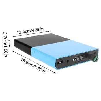 2020 Nový USB DC 12V-24V Nastaviteľný Výstup 12x 18650 Batérie DIY Power Bank Nabíjačku pre Notebook, Mobilný Telefón Router Tablet LED