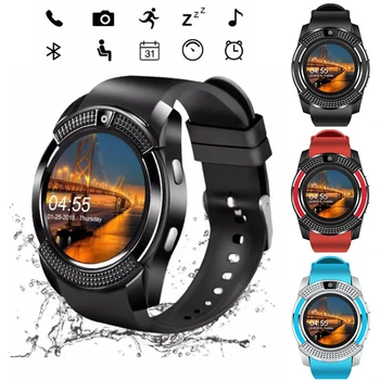 2020 Nový Šport Mužov Smart Watchs V8 Sim Kartu Android Ios Fotoaparát Zaoblené Prijatie Hovoru, Vytáčanie Hovoru Gps Dotyk Smartwatch Pre Ženy