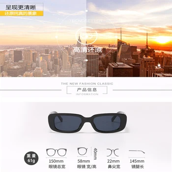 2020 námestie slnečné okuliare, luxusné značky cestovné malý obdĺžnik slnečné okuliare mužov a žien retro retro slnečné okuliare