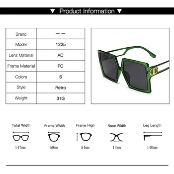 2020 Námestie slnečné Okuliare Ženy Vintage Cat Eye Odtiene Mužov Značky Dizajnér Luxusné Slnečné Okuliare UV400 Nadrozmerné Okuliare Gafas De Sol
