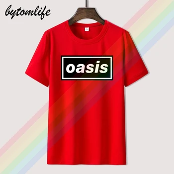 2020 Oasis Logo Bežné T Shirt pánske Letné Čierne Bavlna Krátke Rukávy O-Neck Tee Košele, Topy Tee Unisex