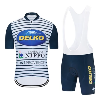 2020 Pro Team DELKO Cyklistika Jersey nohavice s Náprsenkou Sady Cyklistické Oblečenie Letné Ropa Ciclism Požičovňa Nosiť Oblečenie, pánske Krátke Maillot Culotte