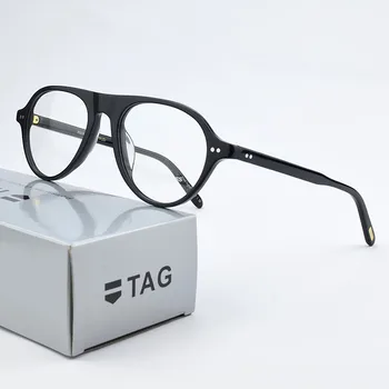 2020 Retro Okrúhle okuliare, rám pánske okuliare mužov rámy Značky Vintage počítač predpis krátkozrakosť okuliare Blbecek 5406