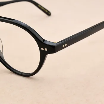 2020 Retro Okrúhle okuliare, rám pánske okuliare mužov rámy Značky Vintage počítač predpis krátkozrakosť okuliare Blbecek 5406