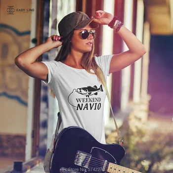 2020 Shark Vytlačené T Shirt Ženy Topy Víkend Navio Kotvy Grafické T-shirt dámske Dámy v Pohode Krátke Sleeve Tee Tričko Femme