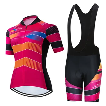 2020 TELEYI Pro Ženy, jazda na Bicykli Nastaviť MTB Cyklistické Oblečenie Žien Racing Cyklistické Oblečenie Ropa Ciclismo Cyklistiku Cyklistika Dres Nastaviť