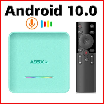 2020 TV Box Android 10 A95X R5 Max 4 GB RAM, 64 GB Smart TV Box Rockchip RK3318 1080P 4K 60fps USB3.0 Google PlayStore Youtube