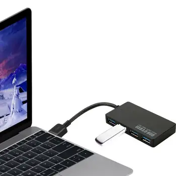 2020 Ultra Slim USB 3.0 4 Port Multi Data Hub pre Rozšírenie Splitter Vysoká Rýchlosť 5 gb / S USB Hub Adaptér Pre MacBook PS4 Xbox Notebook