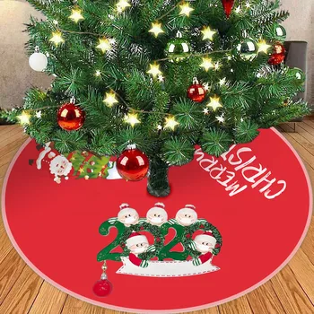 2020 Veselé Vianoce Domov Holiday Party Dekor Červený Vianočný Stromček Sukne Pozostalá Rodina Vianočné Dekorácie Strom Sukne navidad J50