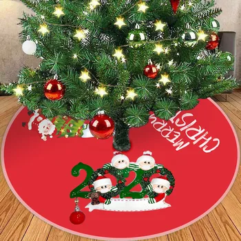 2020 Veselé Vianoce Domov Holiday Party Dekor Červený Vianočný Stromček Sukne Pozostalá Rodina Vianočné Dekorácie Strom Sukne navidad J50
