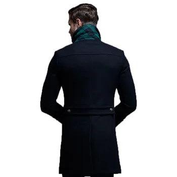 2020 Vlna Zmesi Coats Muži Jeseň Zima Nové Farbou Vysokej Kvality pánske Vlnené Sako Luxusné Značky, Obchodné Neformálne Oblečenie