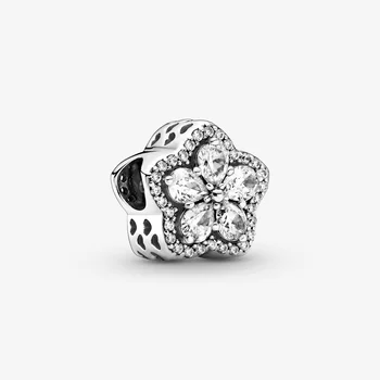 2020 Zimné Nové 925 Sterling Silver Korálky Šumivé Snowflake Pavé Kúzlo fit Pôvodné Pandora Náramok Vianočné Šperky