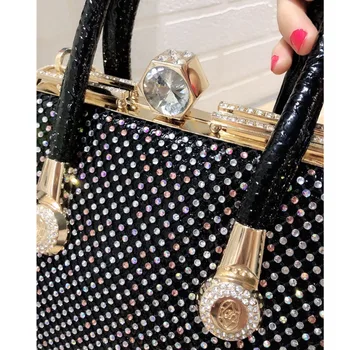 2020 Značky Diamond Top-rukoväť Tašky Slávny Návrhár Luxusných Ženy, Kožené Kabelky Nové Sac Žena Drahokamu Ramenný Big Bag