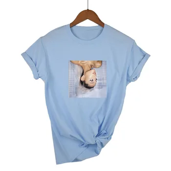 2020 Ženy tričko bavlna Ariana Grande iny foto Ventilátor Merch Kapucňou t-shirt Harajuku Módne High Street Pulóver Topy
