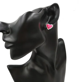 2020 Živice 3D Láska Srdce Kamenné Vložkou Mini Srdce Náhrdelník Prívesok Krásne Ružové Srdce Prívesok Náhrdelník Veľkoobchod
