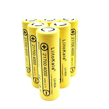 2020LiitoKala 21700 4000mah Nabíjateľná Batéria lítium-40A 3,7 V 10C vypúšťanie Vysoký Výkon batérie Vysoký Odtok Batérie