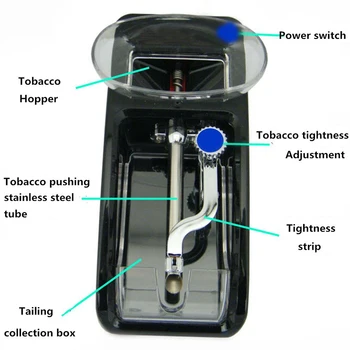2021 Automatické Vytváranie Valcovacie Stroje Tabaku Elektronický Injektor Maker Navi DIY Fajčenie Nástroj Elektrická Cigareta Stroj