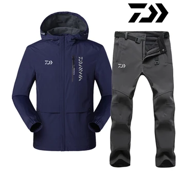 2021 Daiwa Rybárske Súpravy Reflexné Zimné Oblečenie Priedušná Udržať Teplé Rybárske Oblečenie, Outdoorové Športové oblečenie DAWA Rybárske Oblečenie