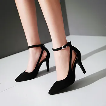 2021 jar nové dámske topánky základné štýle retro fashion vysoké podpätky ukázal prst office a kariéra plytké obuv ženy čerpadlá