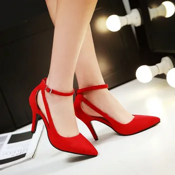 2021 jar nové dámske topánky základné štýle retro fashion vysoké podpätky ukázal prst office a kariéra plytké obuv ženy čerpadlá