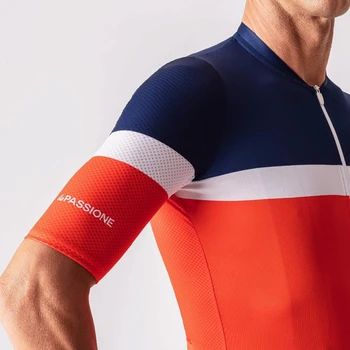 2021 najnovšie La passione pro oka Cyklistické dresy kvalitné cyklistické tričko krátky rukáv s air mesh rukáv a späť